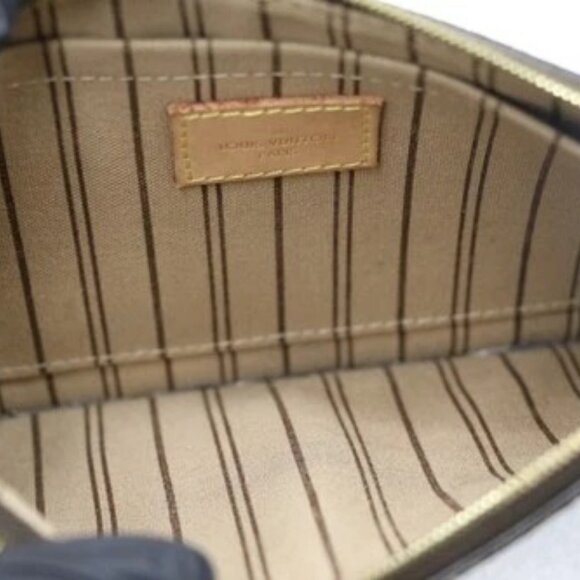 Louis Vuitton Neverfull Monogram Canvas Pochette Wristlet SD0119 - Brown *READ* - Picture 11 of 16